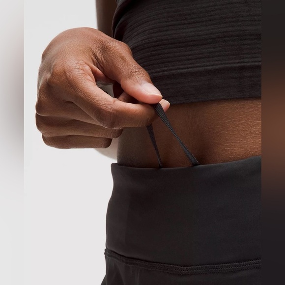 🍋Lululemon Pace Rival Mid-Rise Skirt Long Size 6 in Black - Picture 4 of 13